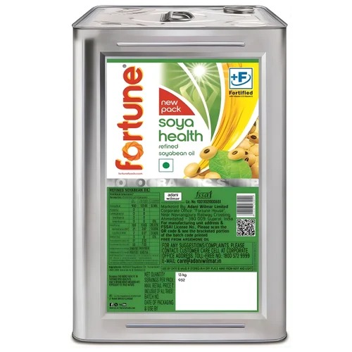 Fortune - Refined Soya Oil, 13 Kg Tin